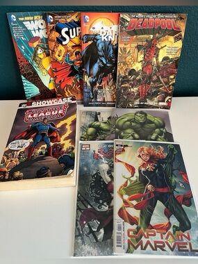 Marvel & DC Comics WonderWomen Superman Batman Hulk Dead-pool Justice League